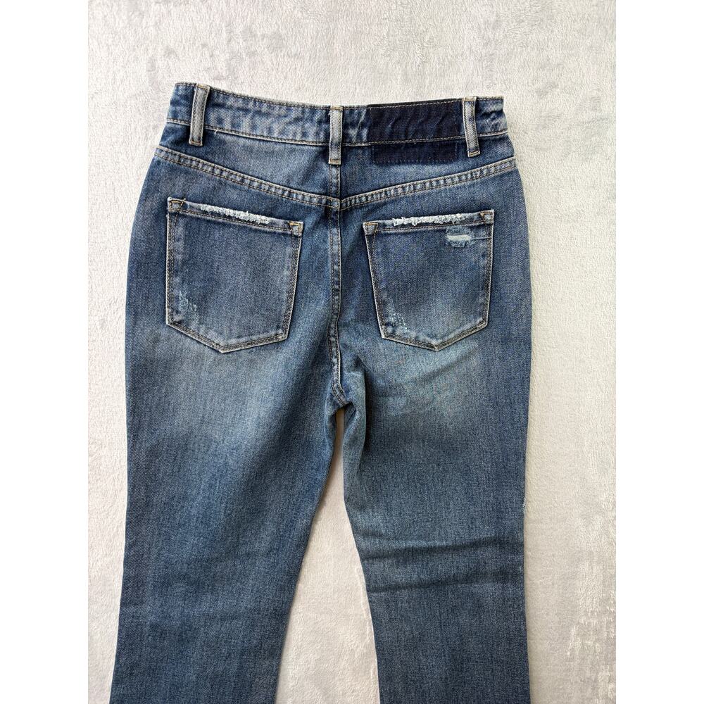 Flying Monkey Ultra High Rise Straight Jeans – Distressed Medium Wash – Size 24 - Picture 5 of 7